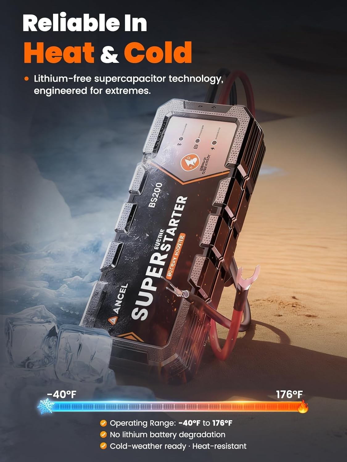 ANCEL BS200 Super Starter - Permanent Connected Starting System