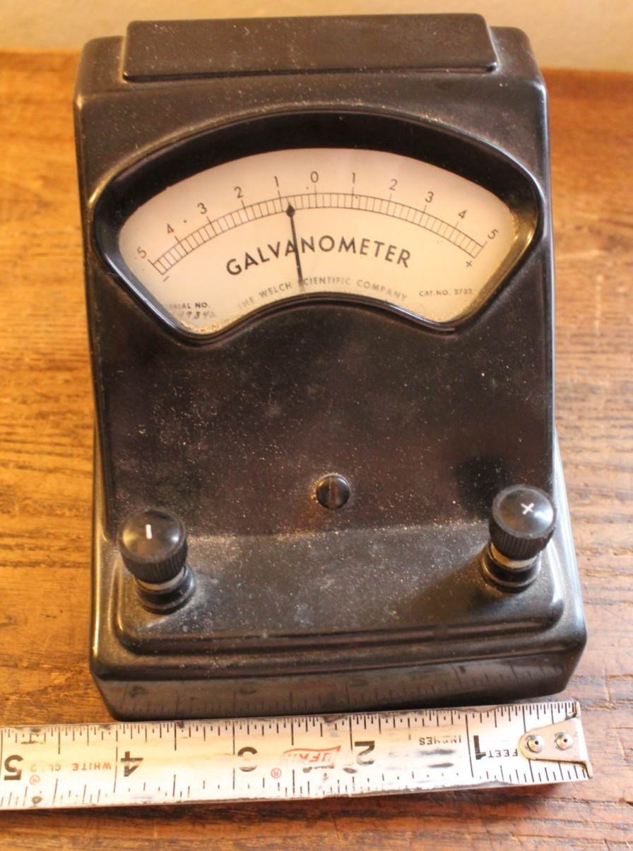 Vintage Welch Scientific Company Galvanometer Catalog Number 2732