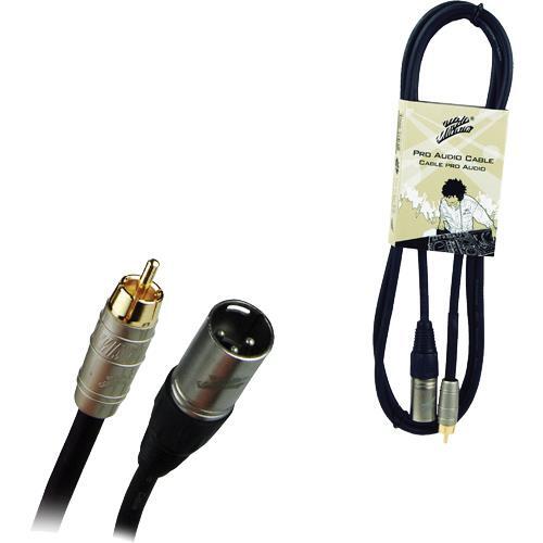 Studio Z ZPC24XMRCA6 6 Ft. 3 Pin XLR Male to RCA Male Pro Audio Cable
