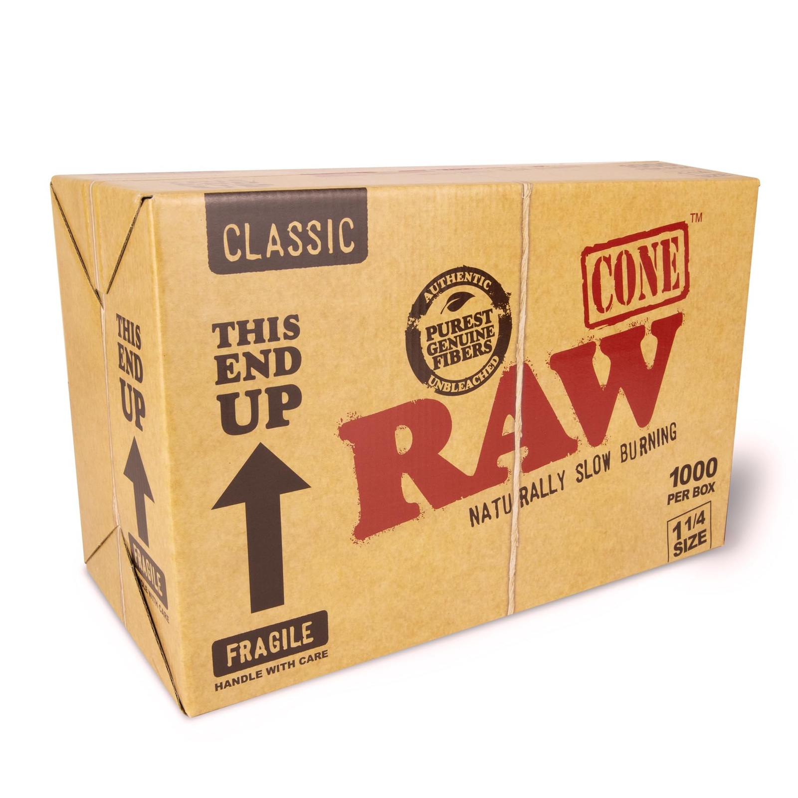 RAW Cones Classic 1 1/4 1000 Count Box