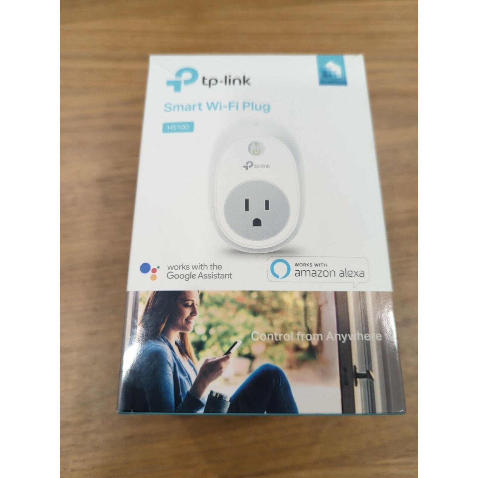 TP-LINK HS100 SMART WI-FI PLUG COMPLETE W/ BOX & INSERTS TESTED ALEXA COMPATIBLE