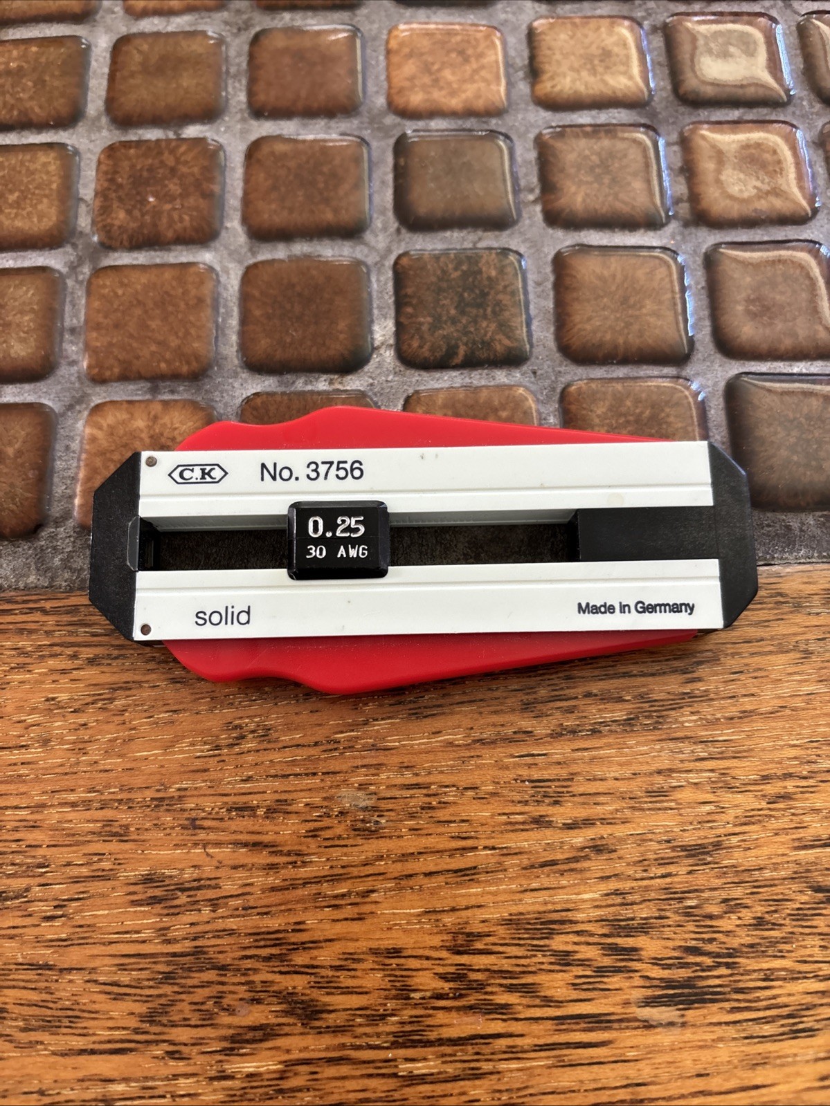 New C.K. Tools No. 3756 Wire Stripping Tool .25 Made In W-Germany Used