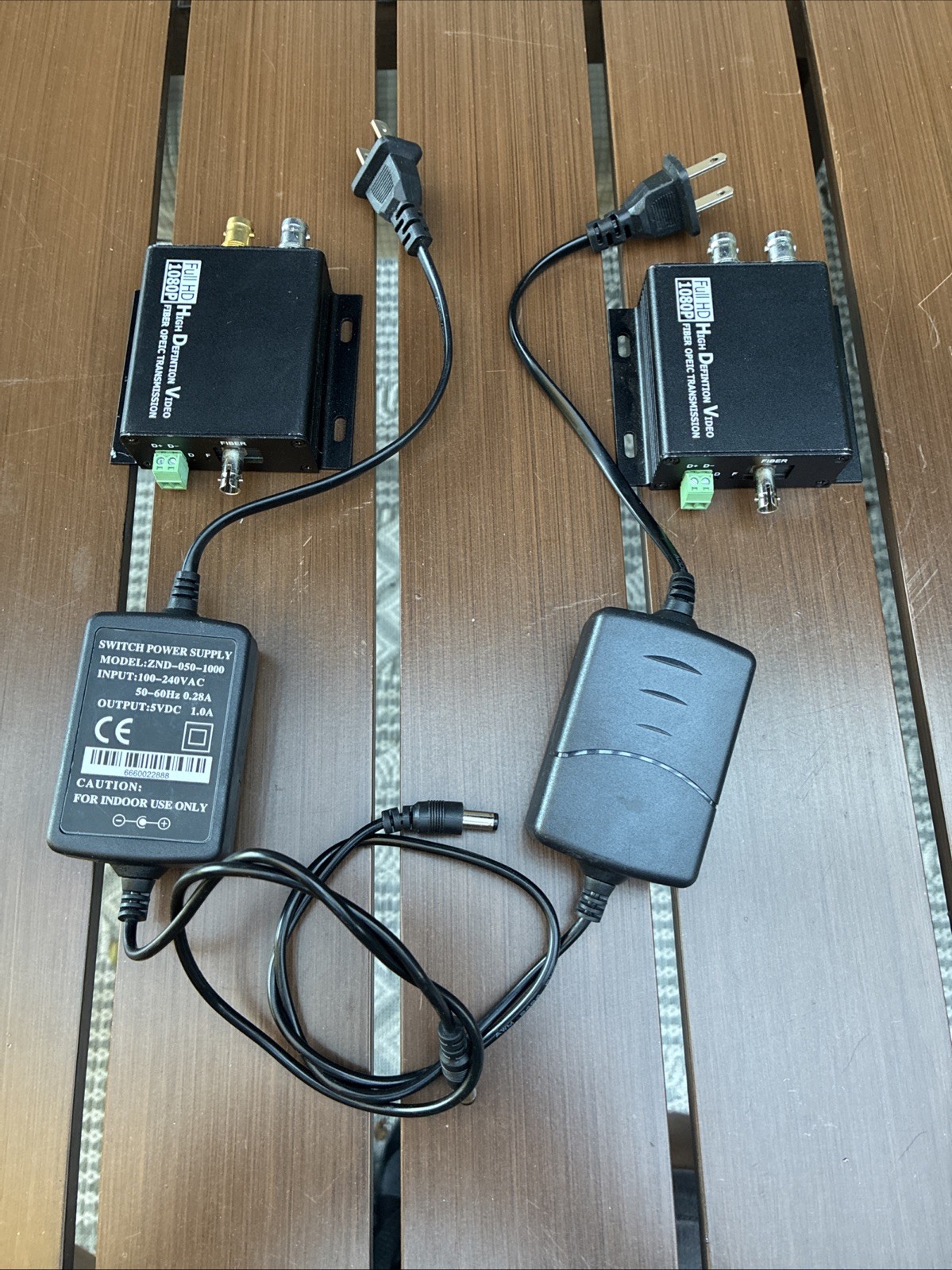 High Definition Video Fiber Optic Transmission ST to SDI TX RX PAIR