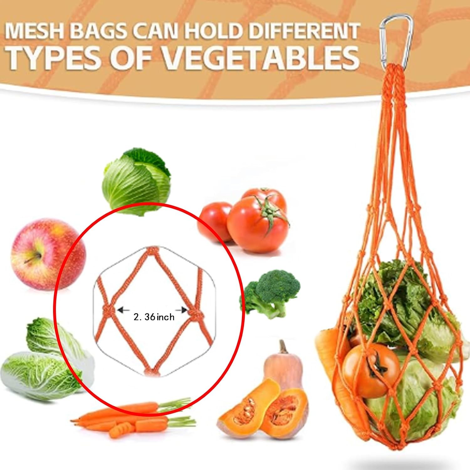 4PCS Chicken Vegetable Hanging Feeder String Bag & 2PCS 30" Adjustable