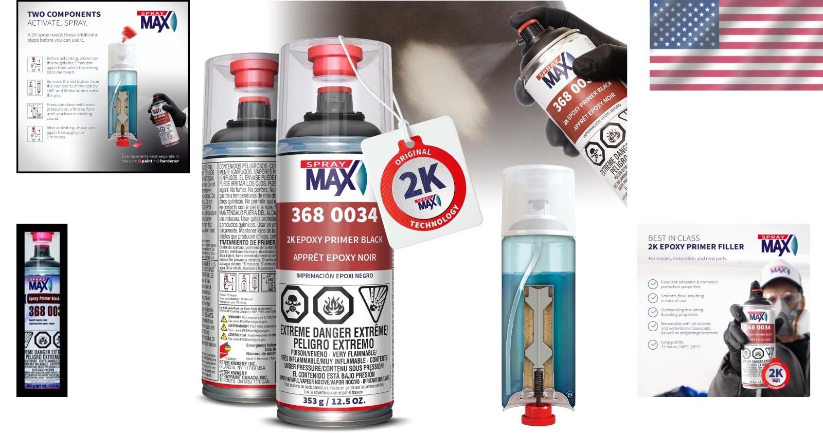 Corrosion-Resistant Epoxy Spray Paint - Professional Grade''