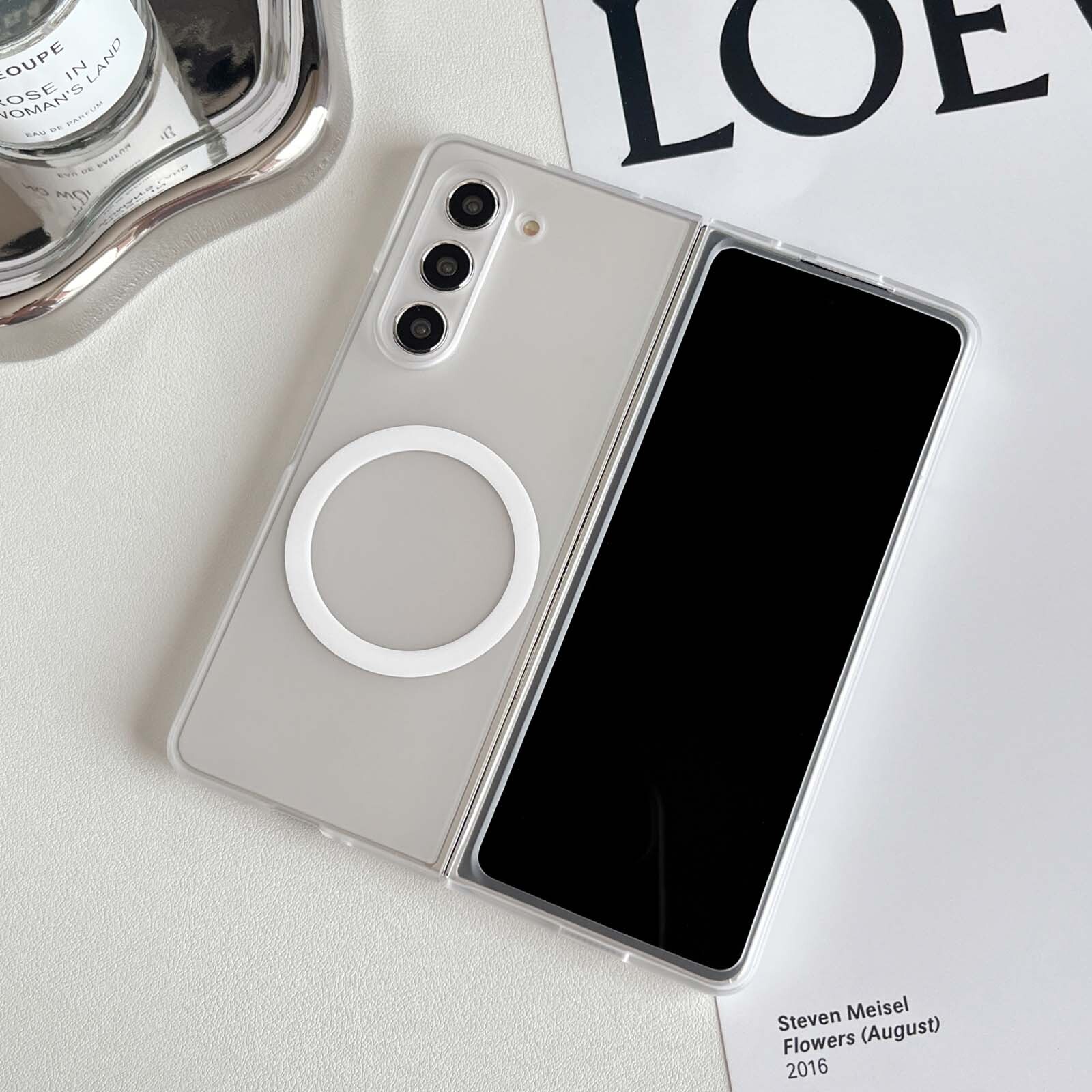 For Samsung Galaxy Z Fold 6 5 4 3 Mag Safe Magnetic Case Soft TPU Slim Cover