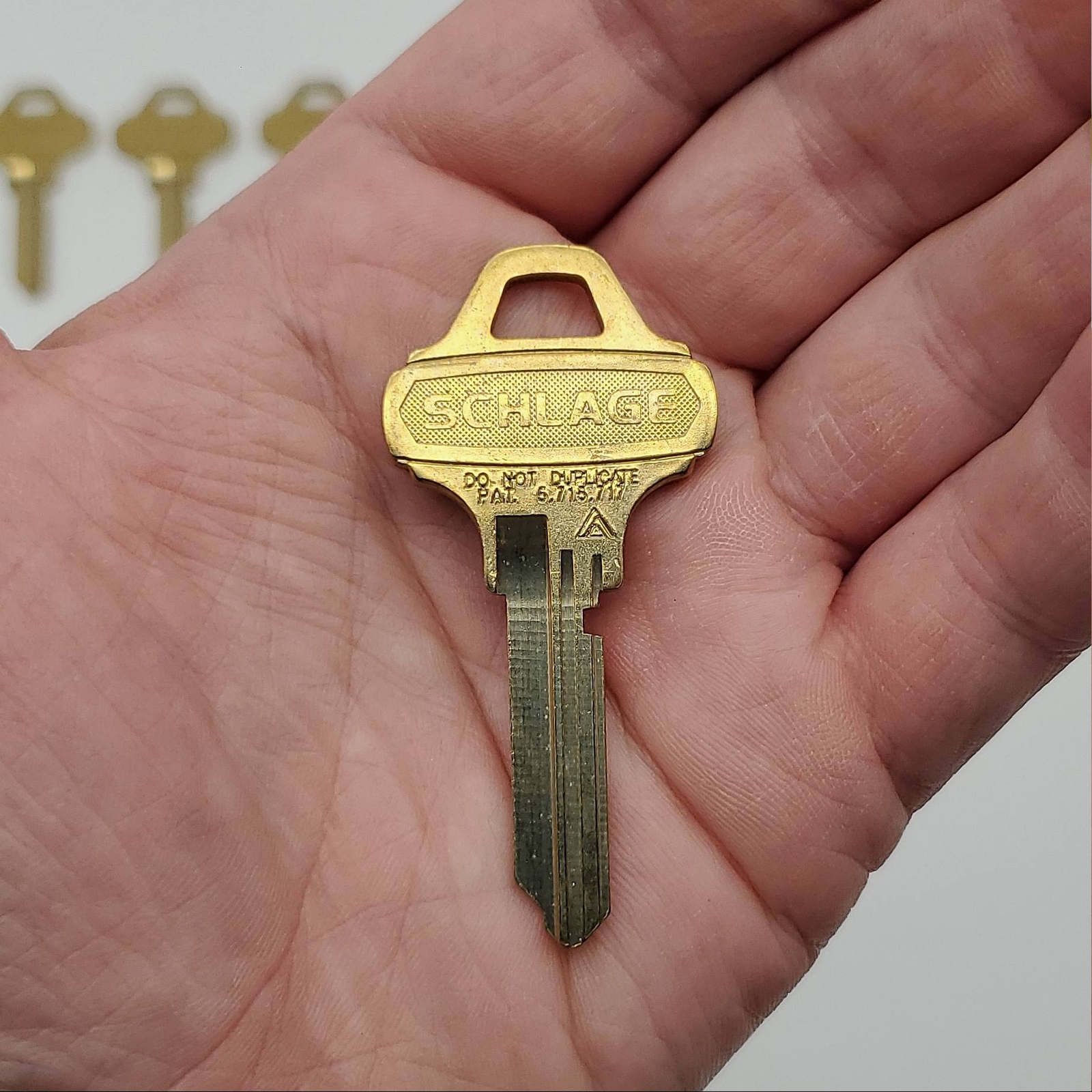 2x Schlage 35-016 C145 Key Blanks Everest Control Key C145 Keyway Nickel Silver