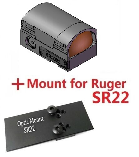 ADE ARES RD3-028 Shake Awake Red Dot+ Optic Mount Plate FOR RUGER SR22 Handgun