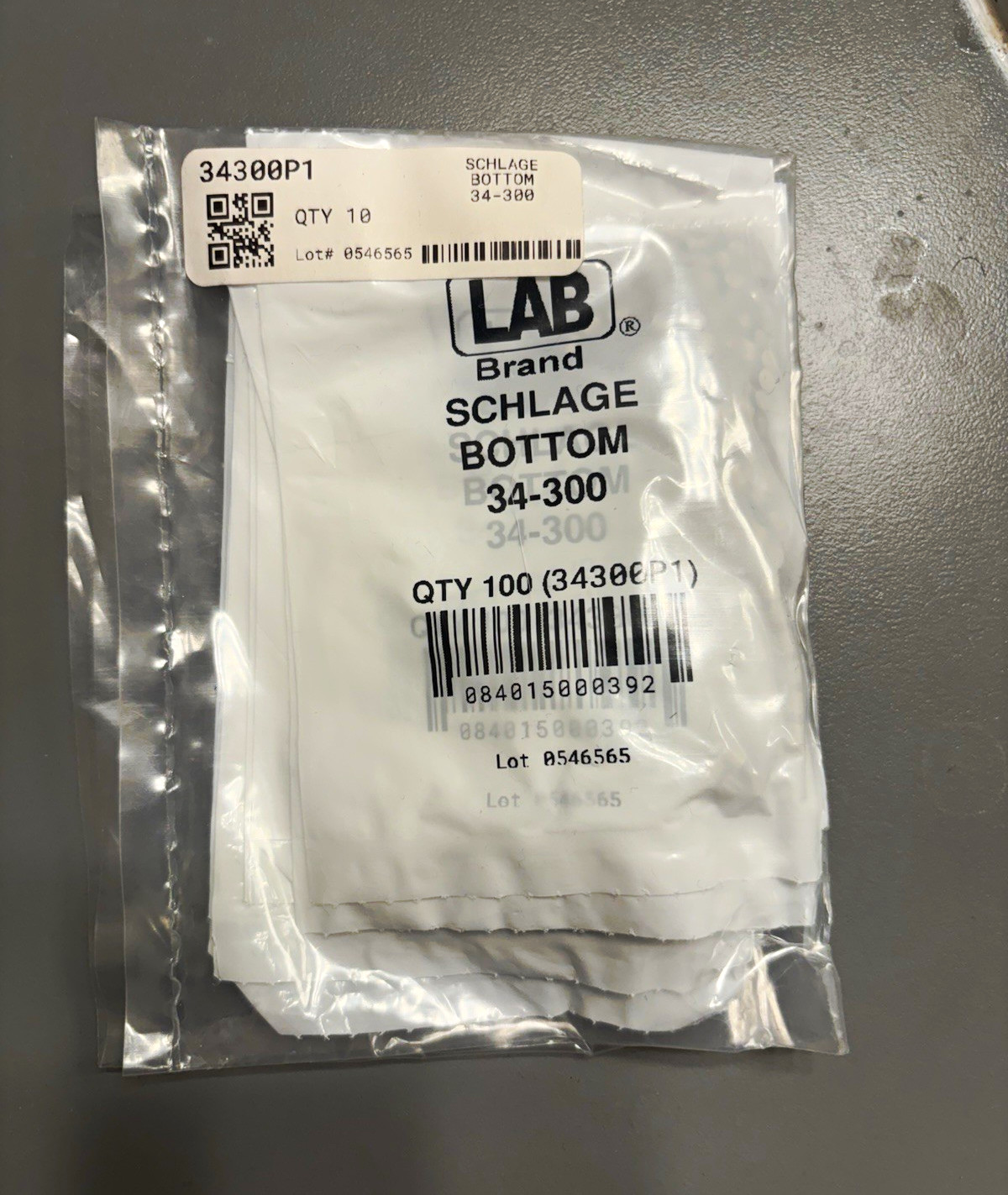 LAB brand 34-300 Bottom Pins, 34300P1, 2 Bag, QTY:200