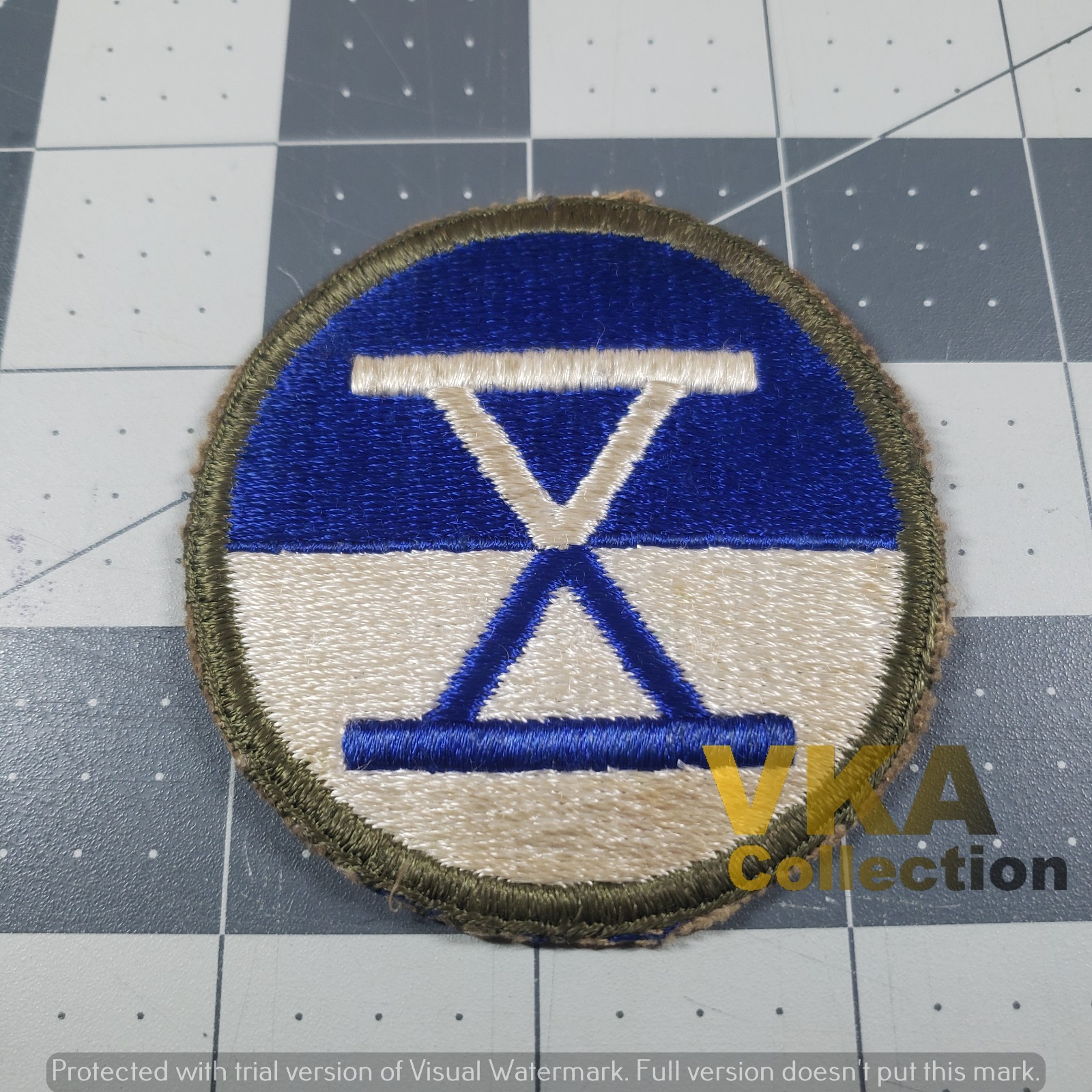 Cut Edge 10th Corps Patch X Corps