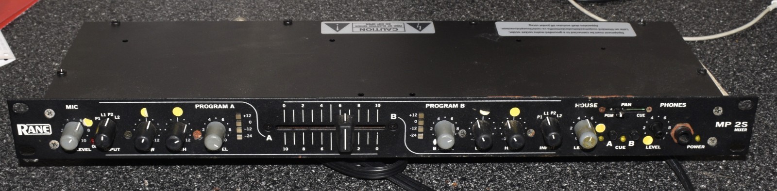 RANE MP 2S SINGLE SPACE RACK MOUNT MIXER MP2S