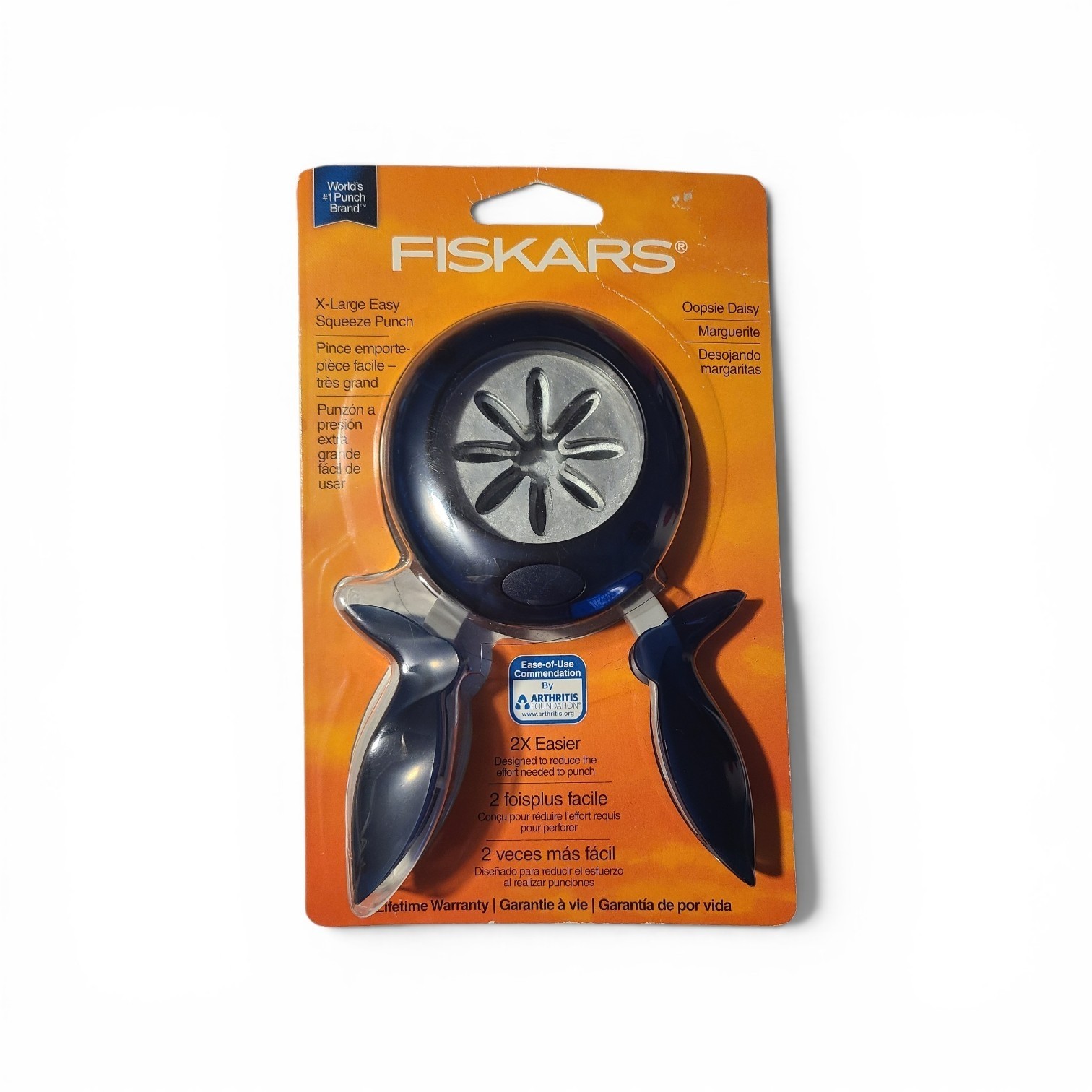 Fiskars 173180-1001 Oopsie Daisy Squeeze Punch (X-Large)