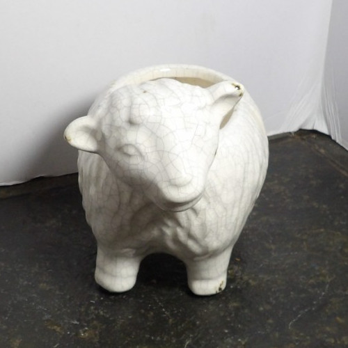 Porcelain Lamb Shaped Planter