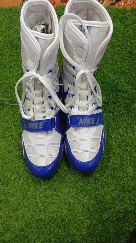 Nike Hyper KO White & Blue Boxing Shoes for Men in All Sizes