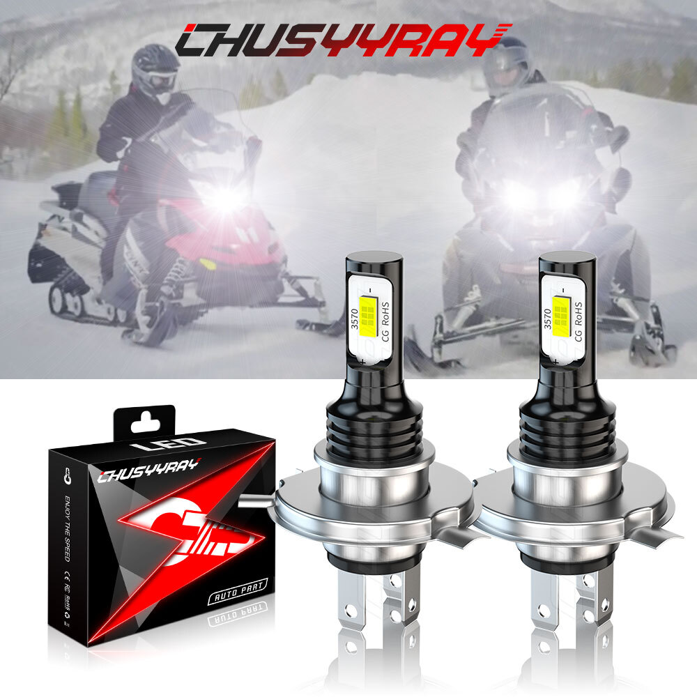 2x Super LED light bulb for Honda Motorcycle 2002-2007 VTX1800C headlight 6000K