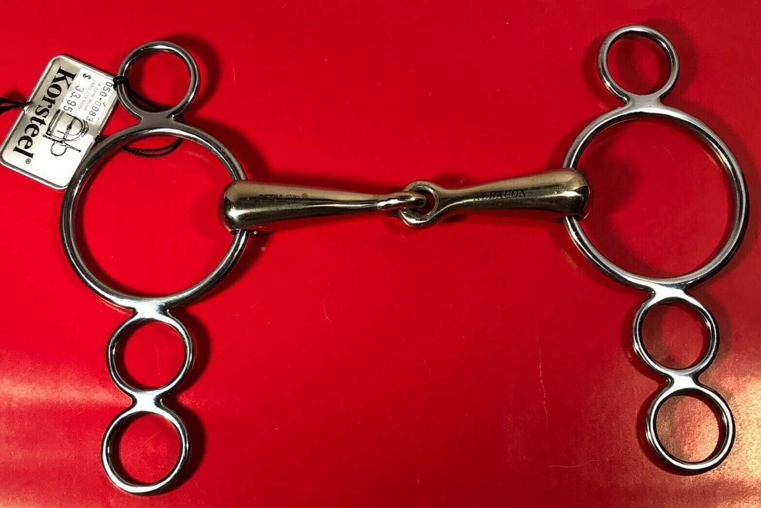 New - Metalab Continental Show Jumping Gag Bit - 5 inch - Thick Mouth