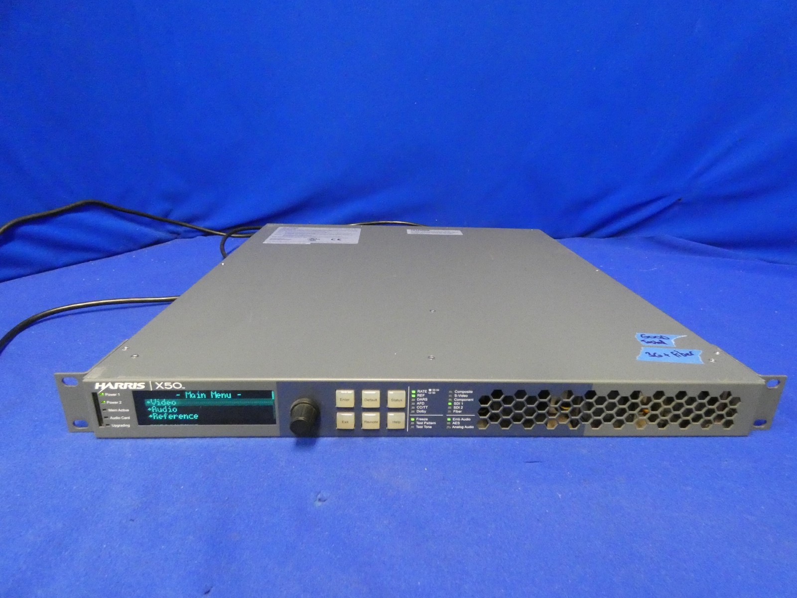 Harris X50-AV-2PS Frame Synchronizer w/Options 3G and Fiber