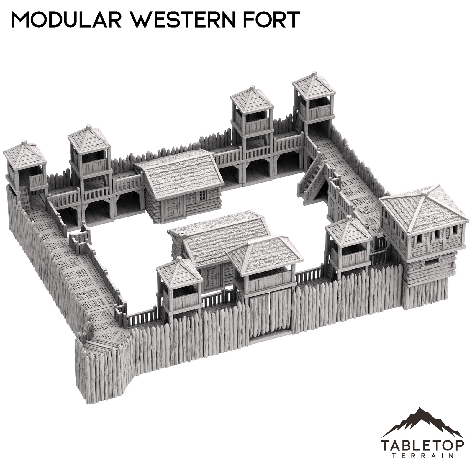 Modular Western Fort - Old Wild Western Rush - Wild West Terrain Wargaming