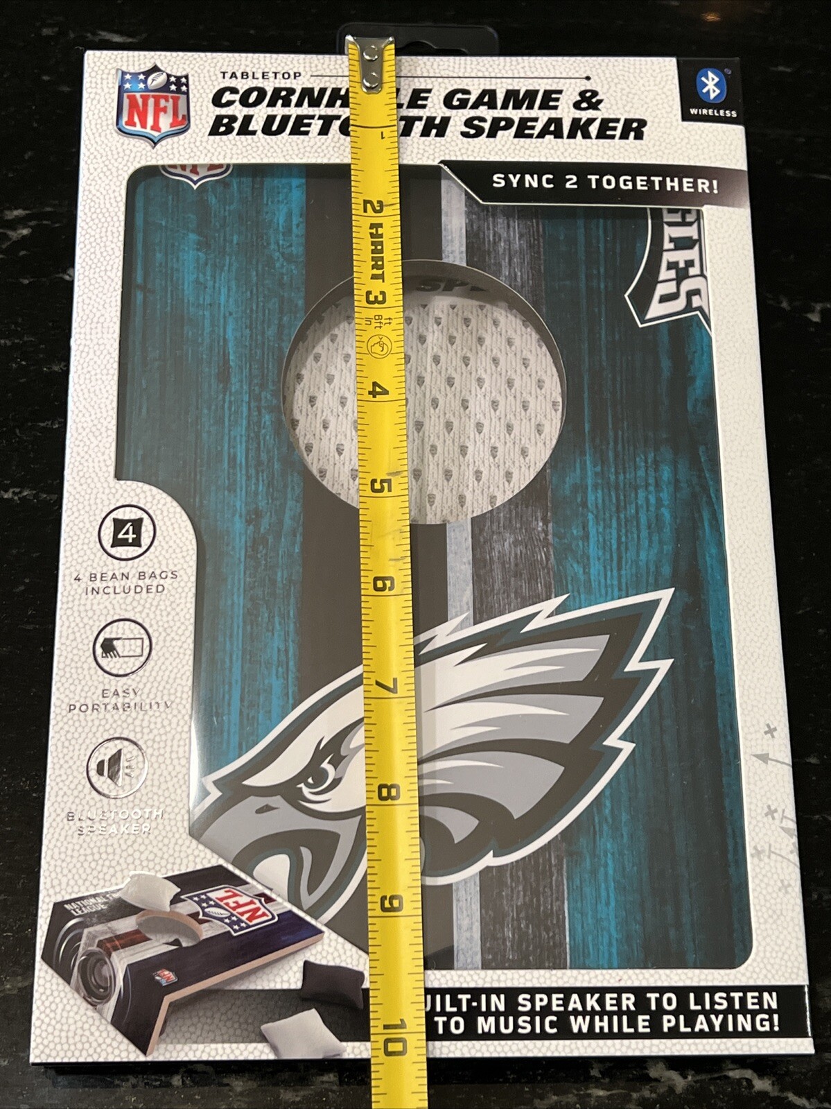 Eagles Table Top Toss Mini Game Table Cornhole Official NFL