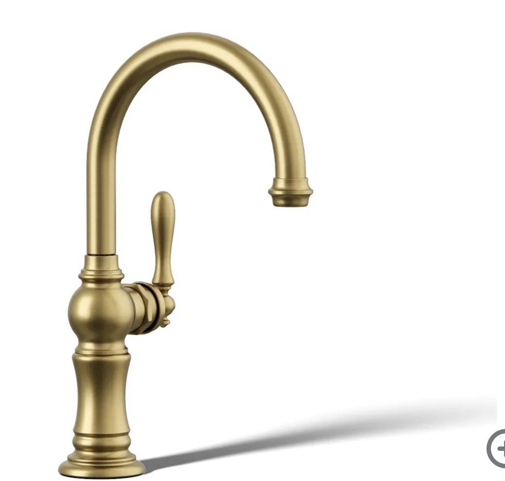 Kohler Artifacts K-99264-2MB Swivel Bar Prep Kitchen Sink Faucet Moderne Brass