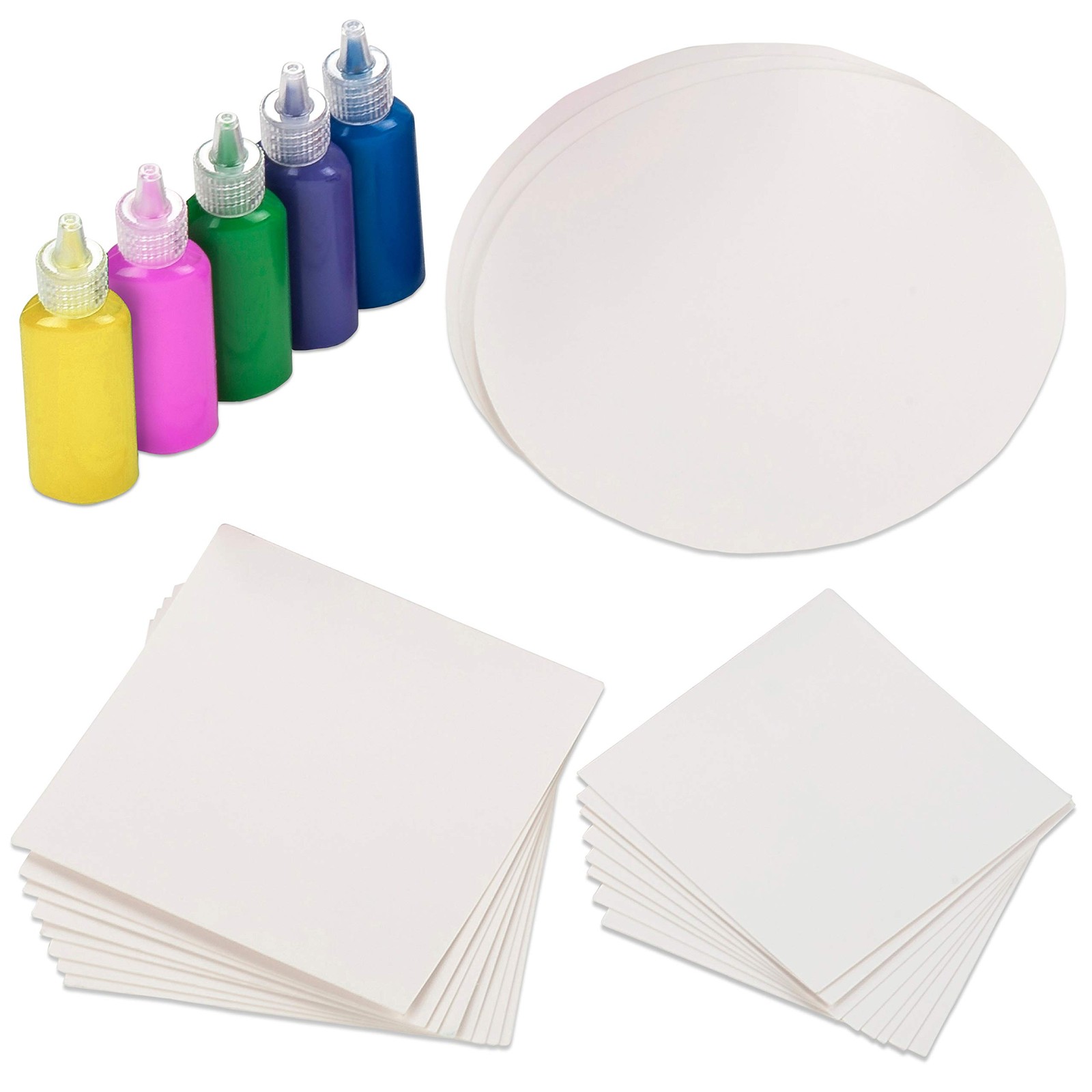 Creative Kids Spin & Paint Refill Pack - 8 x Large Cards - Large, Multicolor
