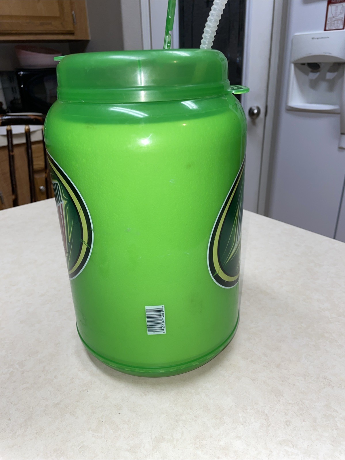 Vtg Whirley Mountain Dew XM-100oz Insulated Travel Mug w Lid, Straw & Handle