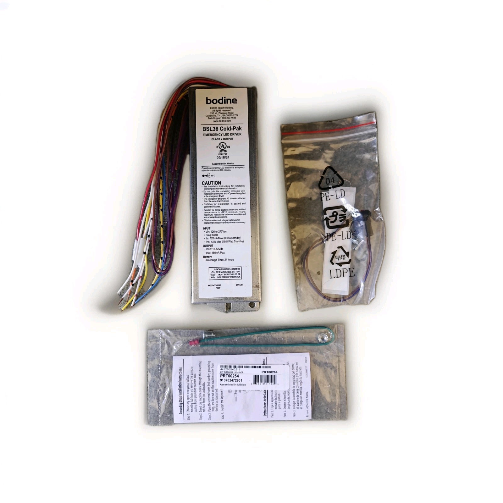 Bodine BSL36 Cold-Pak (BSL36ColdITS67) LED Emergency Lighting Driver - IP67-Test