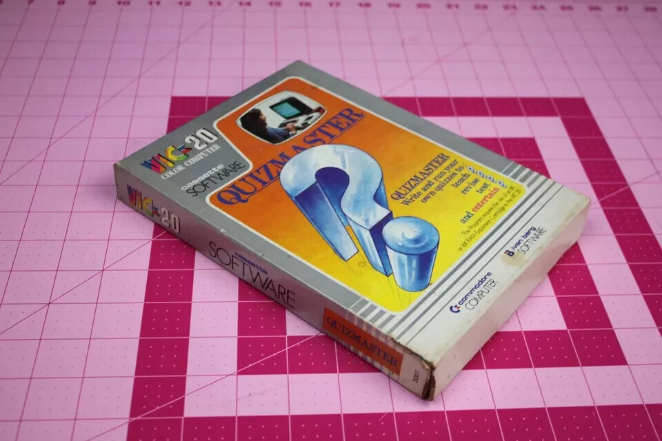 Commodore Vic 20 Cassette Software Quizmaster Ivan Berg 1982 Box 2 Tapes Manual