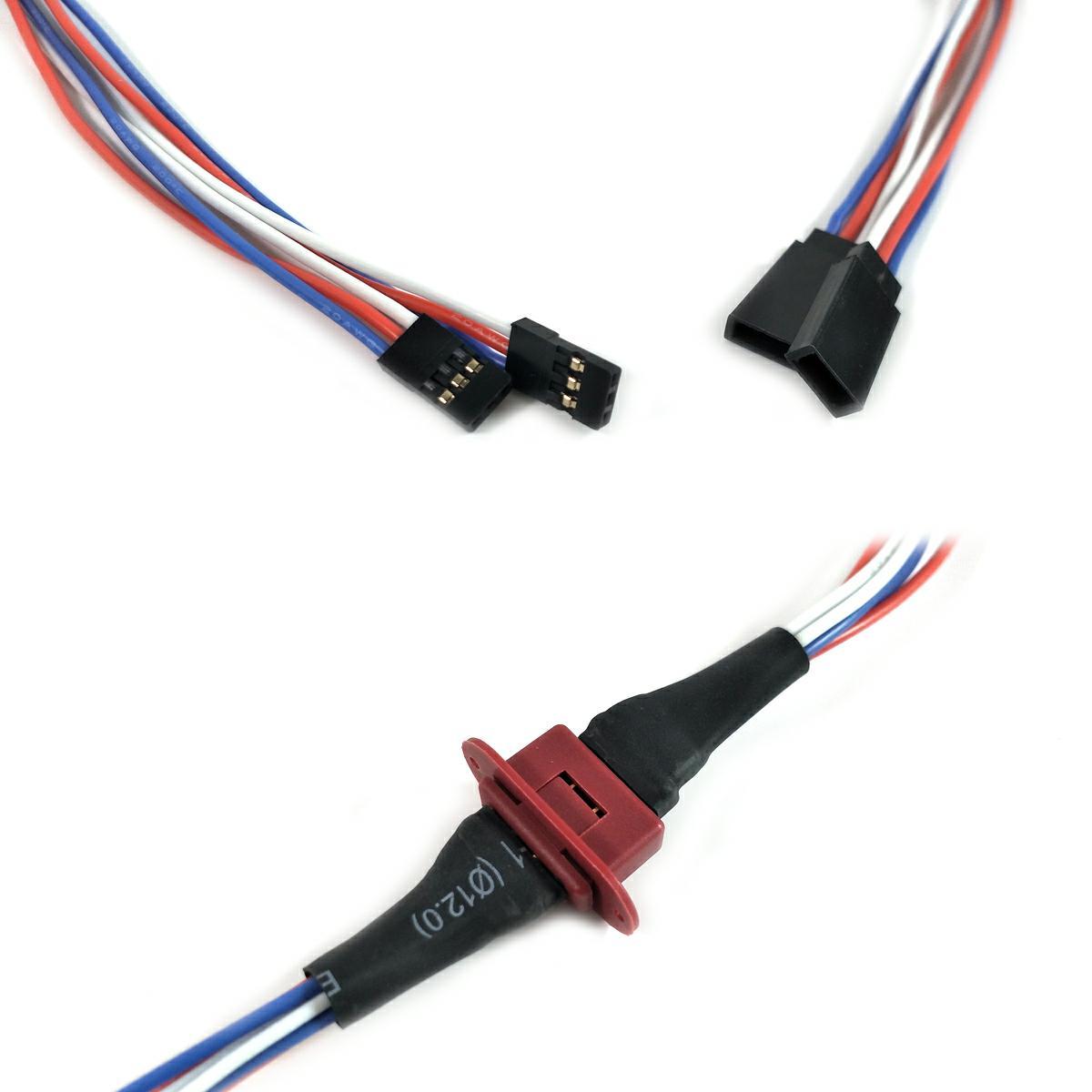 2PC MPX 8 Pin Multi-Wire Servo Extension Plug 2 Wire Plug For RC Model USA