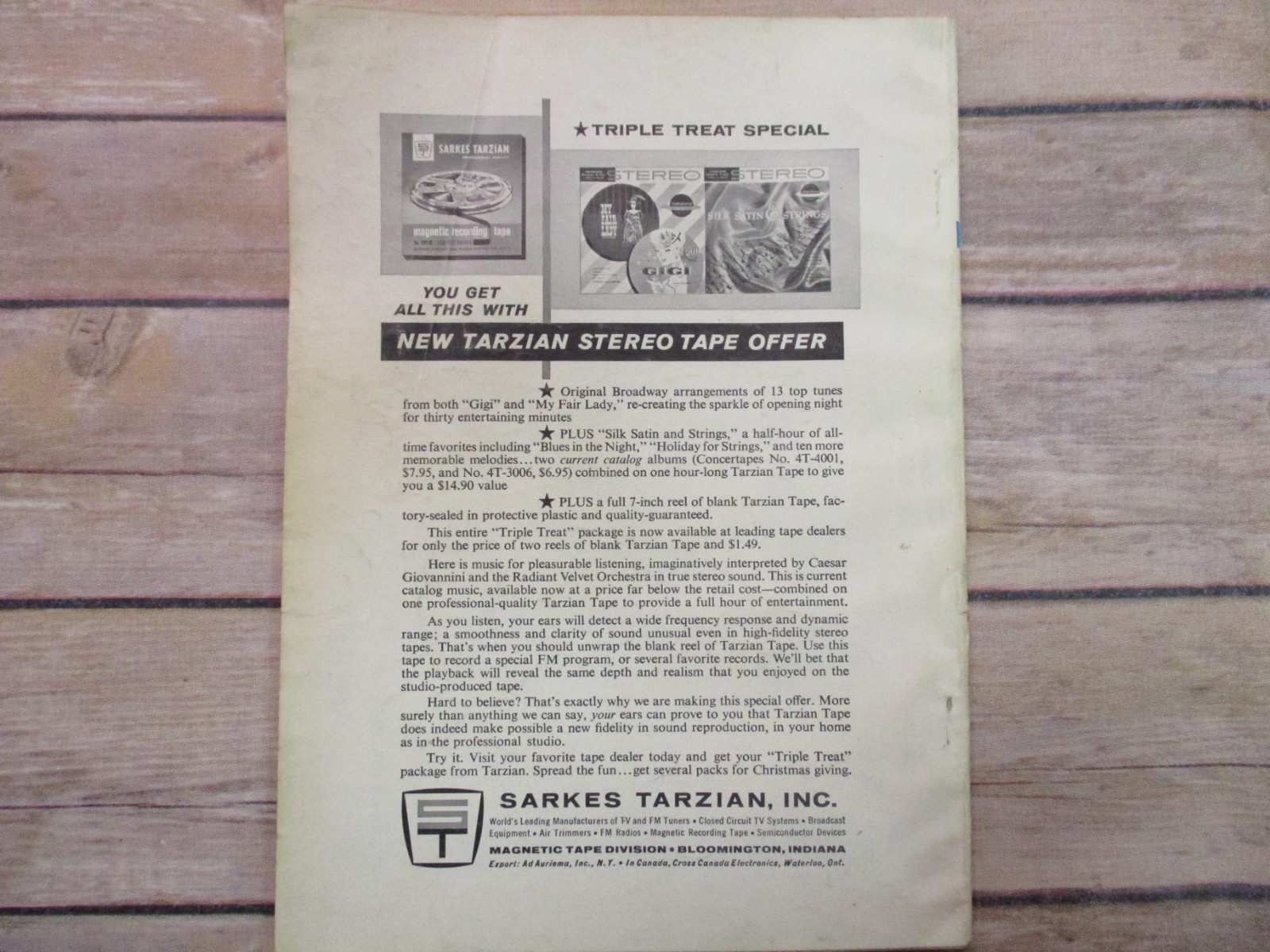 Vintage Popular Electronics Magazine February 1962 Radio TV Advertising 1960s