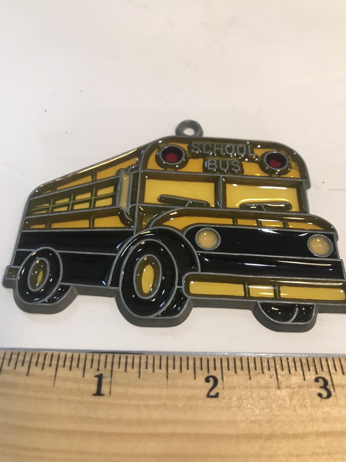 window hanging suncatcher acrylic school buses pair two yellow