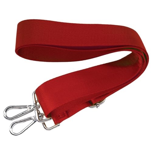 Soft Solid Color Purse Straps Replacement Crossbody Bag Red Silver Buckle