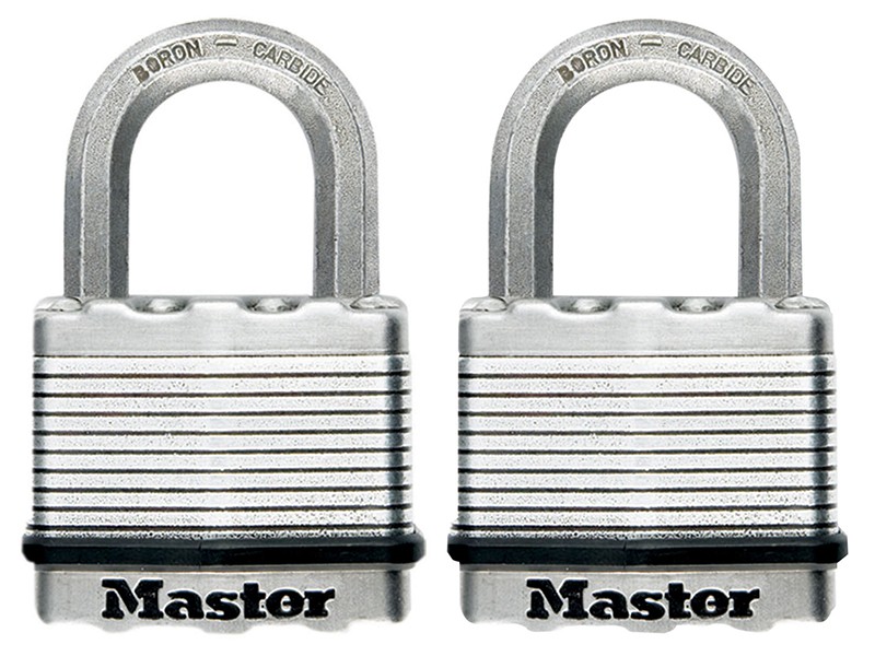 Master Lock Excell™ Laminated Steel 50mm Padlock - 25mm Shackle - Keyed Alike x