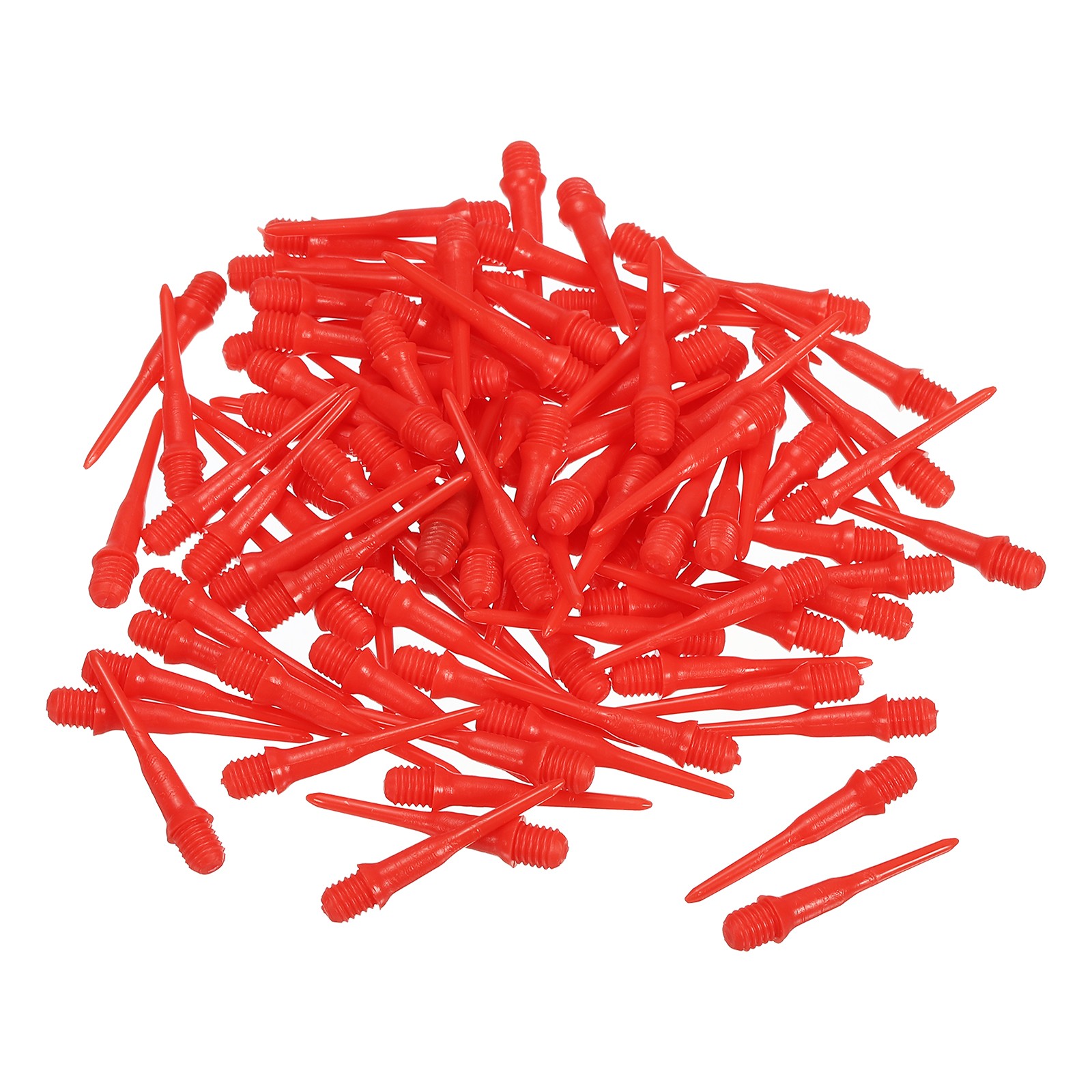 Plastic Dart Tips, 100 Pack 2BA Thread Soft Dart Tips Dart Accessories, Red