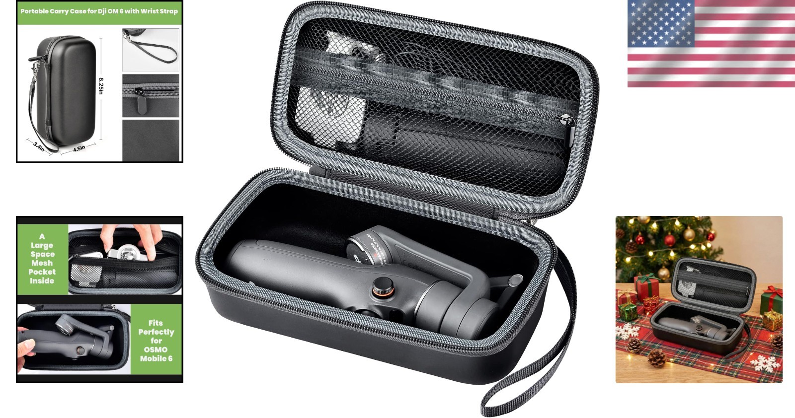 Durable EVA Carrying Case for DJI Osmo Mobile 8, 7 & 7P - Lightweight & Stylish!