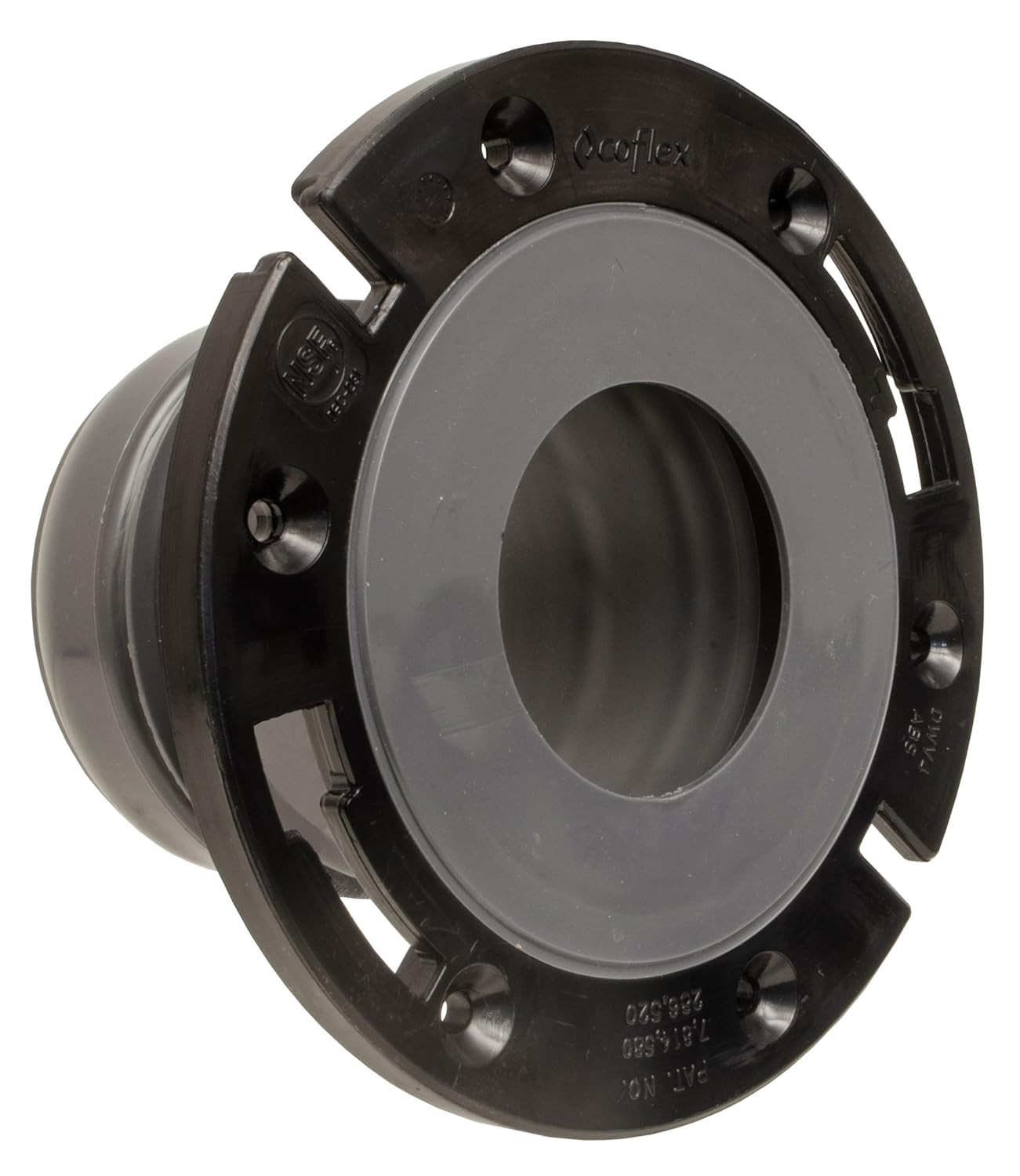 Toilet Flange Repair Kit - 4 Inch No-Wax with Spacer & Offset Bolts, Fits Most F