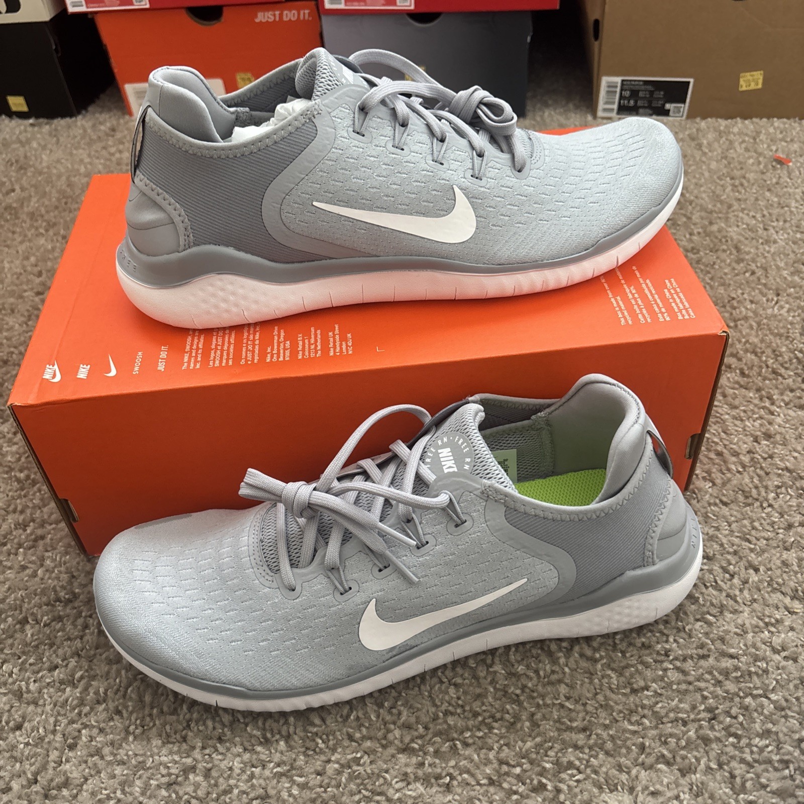 Nike Free RN 2018 Wolf Grey - 942836-003 Men’s Size 9.5