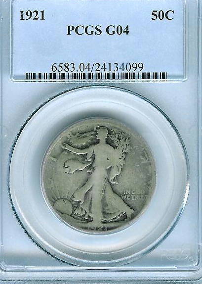 1921 Walking Half : PCGS G04