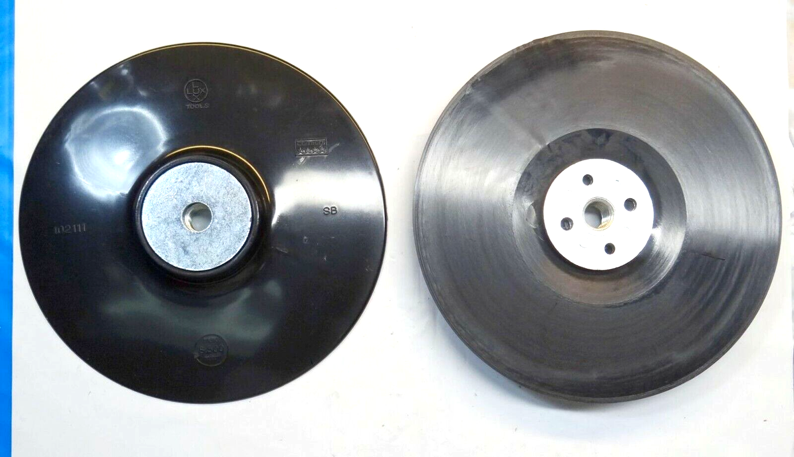 Lux Tools 7" Disc Pad Holder For Right Angle Grinders / Buffers 2 Count