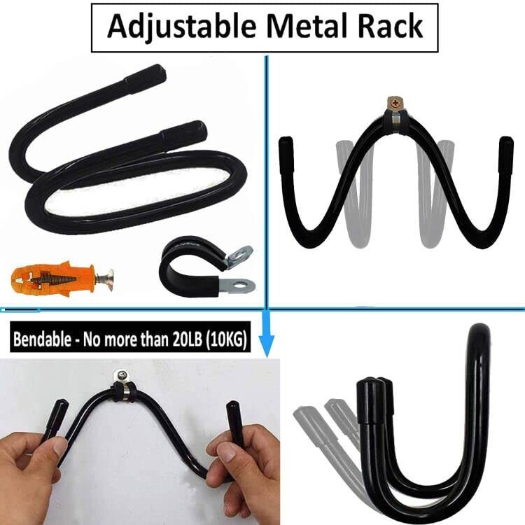 Vacuum Cleaner Storage Bracket Power Tool Hose Stand Holder Head Black