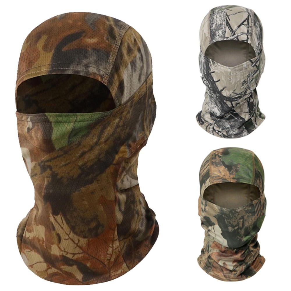 Balaclava Camo Face Mask UV Protection Ski Sun Hood Tactical Masks for Men Women