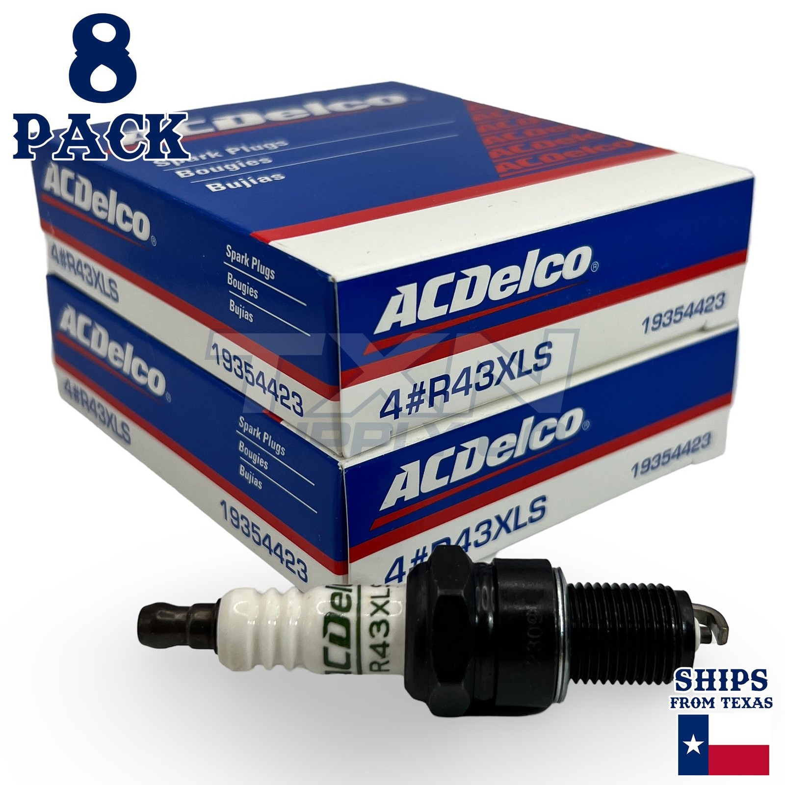8 Pack Genuine GM ACDelco Spark Plugs R43XLS