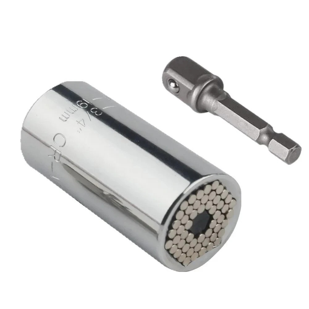 7-19mm Universal Magic Socket Multi Purpose Wrench Adapter Hand Drill Tool Set
