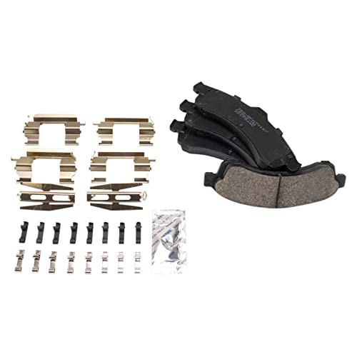 Front Premium Ceramic Pad Performance Rotor & Hardware Kit w/Fluids