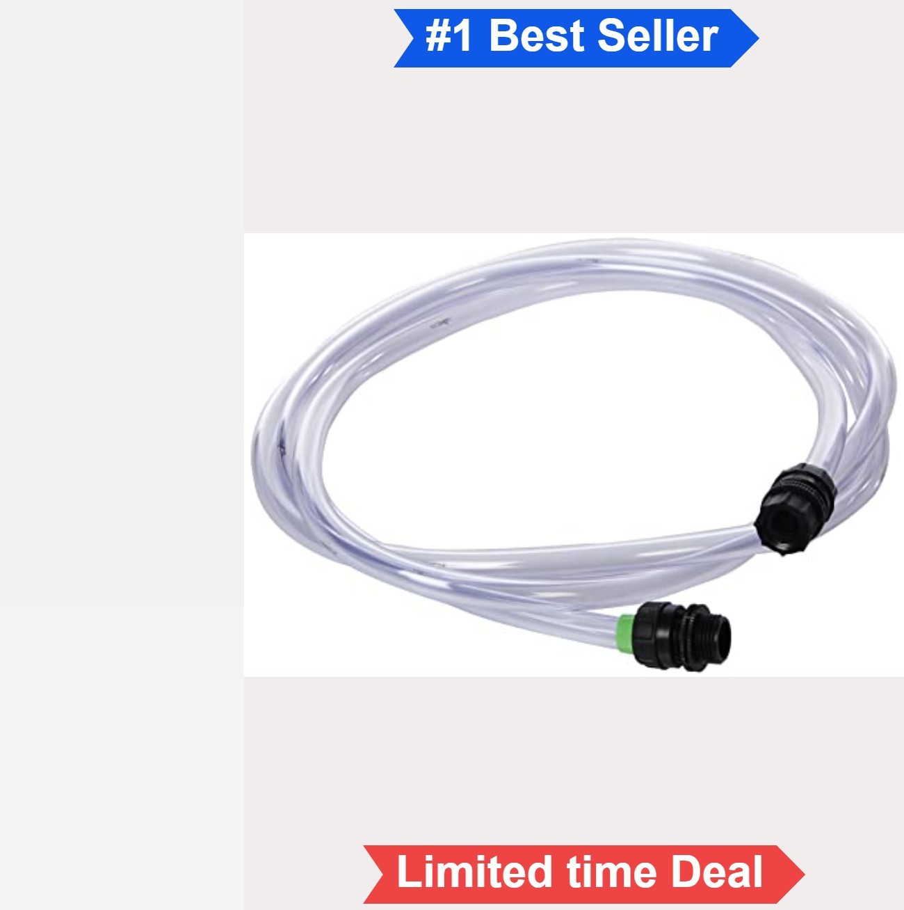 Aquarium Gravel Tube Cleaner Hose Extension 10 Feet Freshwater Marine Vinyl