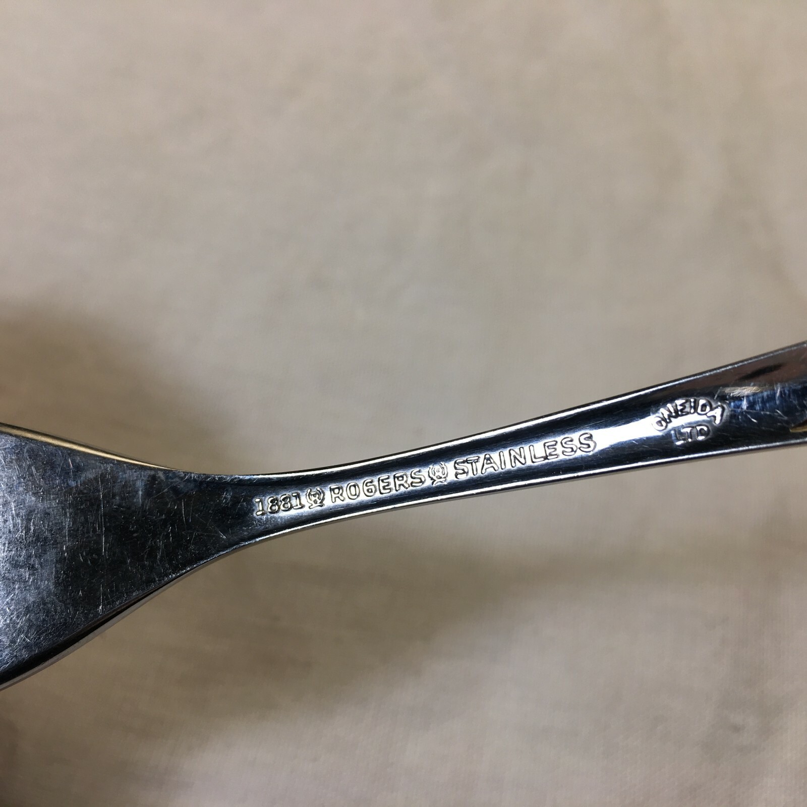 Salad Fork HIGHLAND ROSE 1881 Rogers Stainless Oneida Ltd