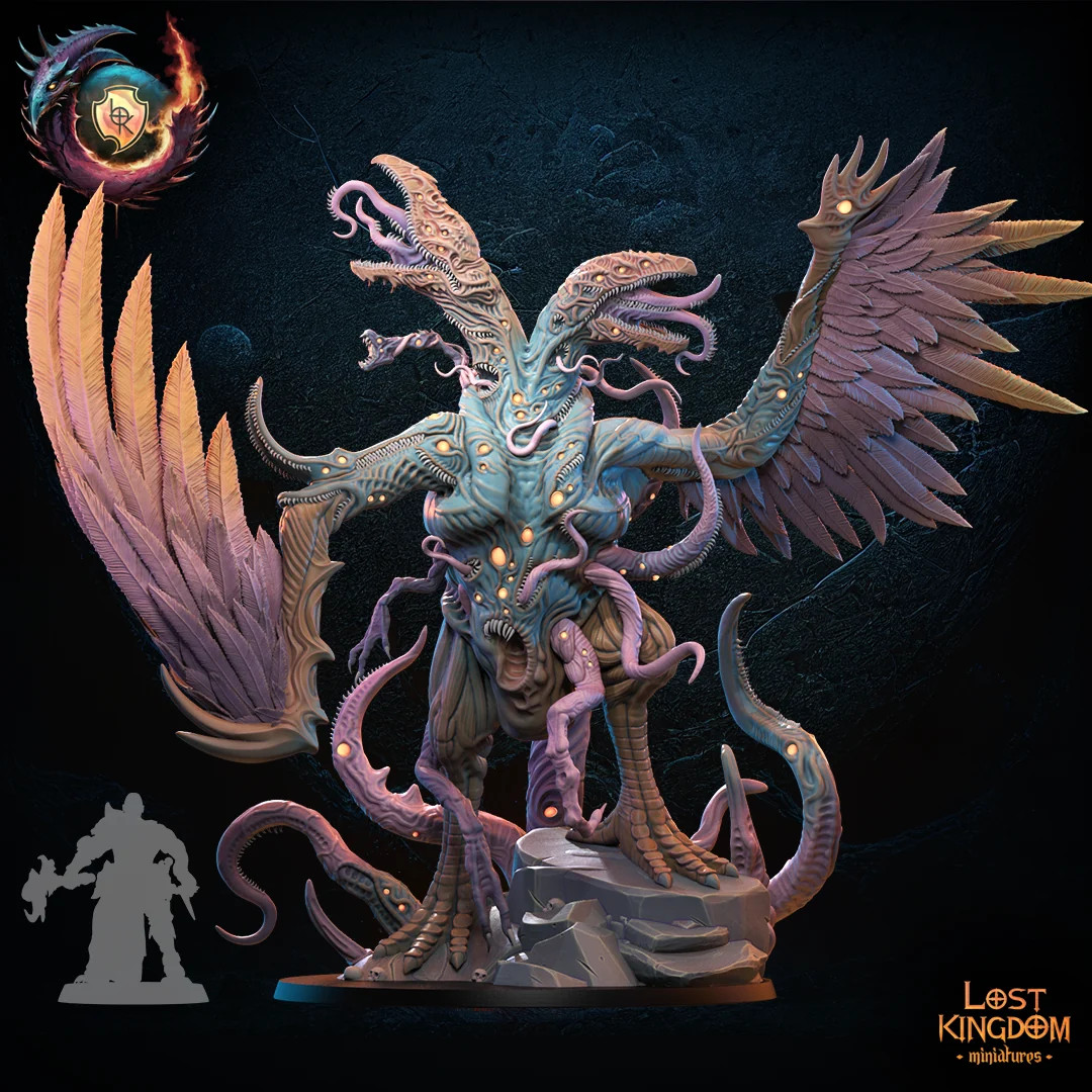 Greater Change Spawn - 28-32mm Nukuja Warriors - Resin Tabletop Miniature