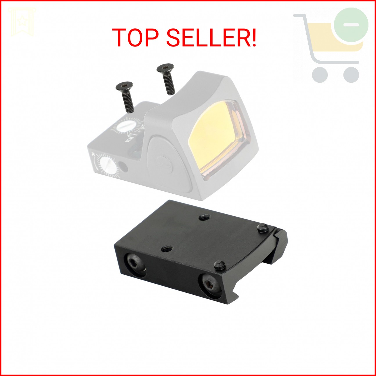 ohhunt Ruggedized Miniature Red Dot Reflex Low Picatinny Mount for RMR and SRO