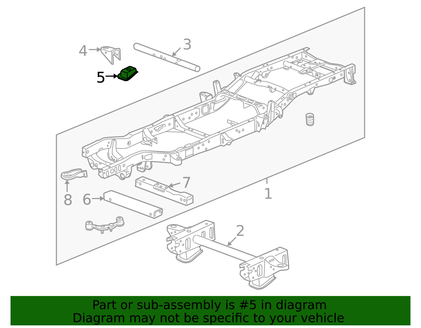 Genuine GM Driver Side Underbody Bracket 23212858