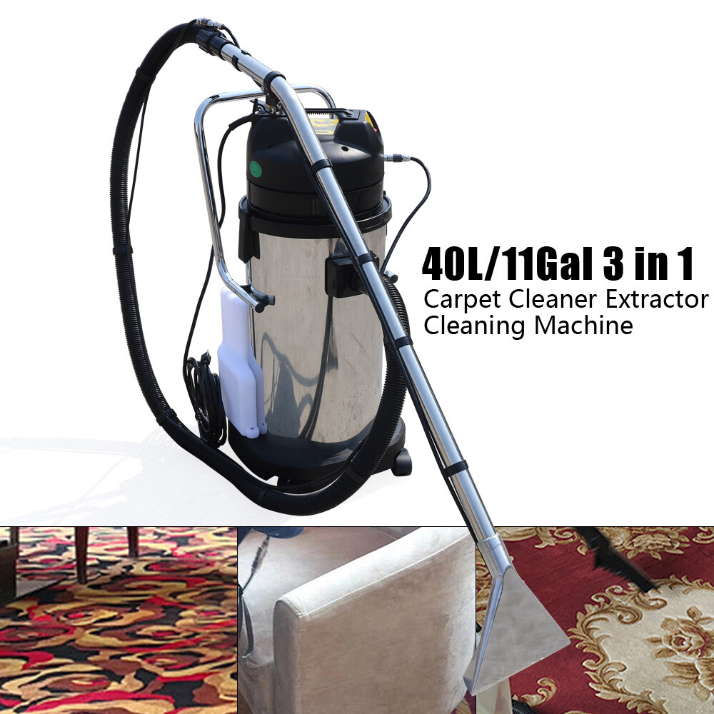 40L 3in1 Commercial Carpet Cleaning Machine, Vacuum Cleaner Extractor